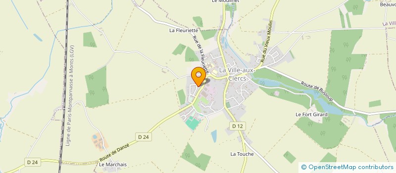 localisation de l'entreprise MONSIEUR AURELIEN BEDARD  LA VILLE-AUX-CLERCS