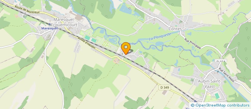 localisation de l'entreprise MONSIEUR AURELIEN BELART  MARESQUEL-ECQUEMICOURT