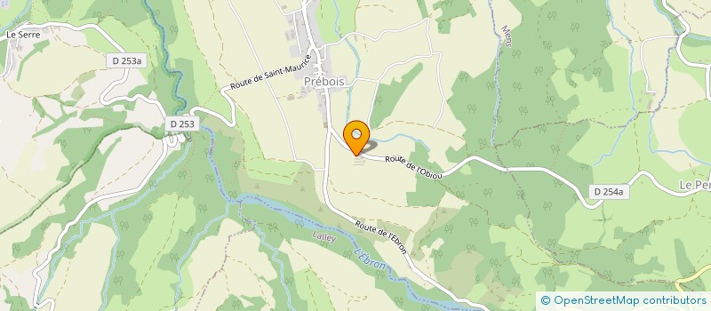 localisation de l'entreprise MONSIEUR AURELIEN BELY  PREBOIS