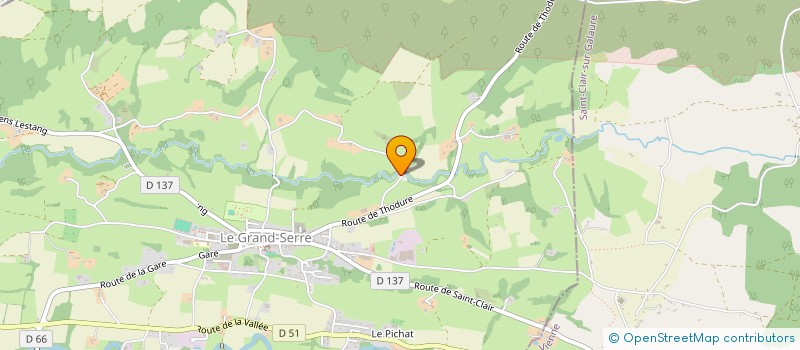 localisation de l'entreprise MONSIEUR AURELIEN BENSALAH  LE GRAND-SERRE