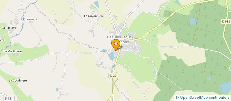 localisation de l'entreprise MONSIEUR AURELIEN BERGER  BEAULIEU-SOUS-PARTHENAY