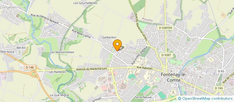 localisation de l'entreprise MONSIEUR AURELIEN BERNARD  FONTENAY-LE-COMTE