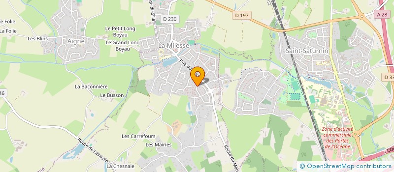 localisation de l'entreprise MONSIEUR AURELIEN BERRANGER  LA MILESSE