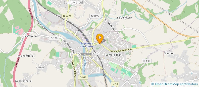 localisation de l'entreprise MONSIEUR AURELIEN BERTHAUD à ARGENTON-SUR-CREUSE