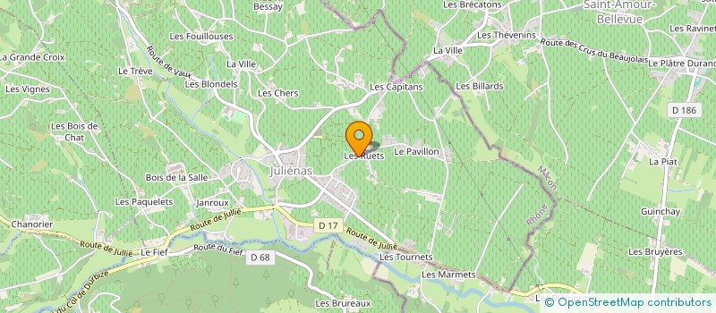 localisation de l'entreprise MONSIEUR AURELIEN BERTHELON à JULIENAS