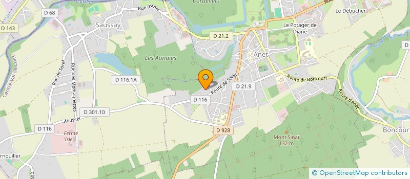 localisation de l'entreprise MONSIEUR AURELIEN BESSONNET à ANET