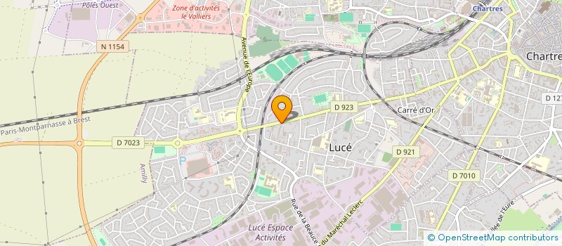localisation de l'entreprise MONSIEUR AURELIEN BEUCHET à LUCE