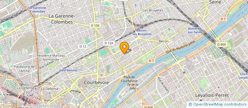 localisation de l'entreprise MONSIEUR AURELIEN BILLARD à COURBEVOIE