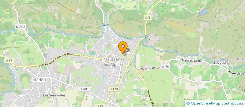 localisation de l'entreprise MONSIEUR AURELIEN BILLAUD  MAUSSANE-LES-ALPILLES