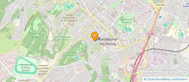 localisation de l'entreprise MONSIEUR AURELIEN BLAISE  VANDUVRE-LES-NANCY