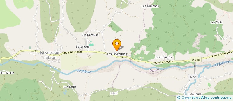 localisation de l'entreprise MONSIEUR AURELIEN BLANC  NOYERS-SUR-JABRON