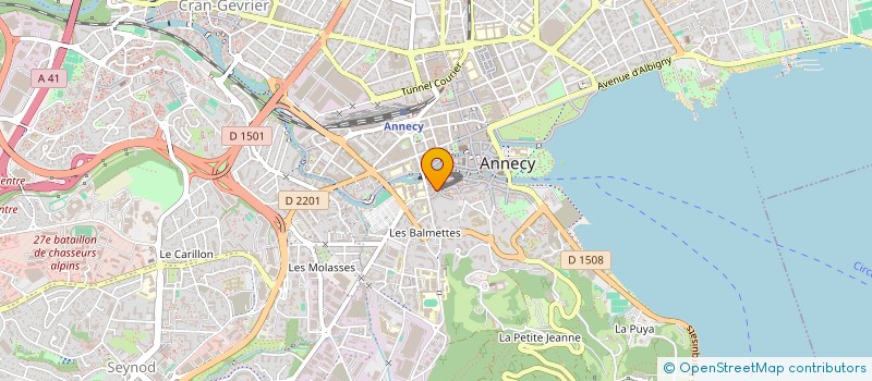 localisation de l'entreprise MONSIEUR AURELIEN BLANCHET à ANNECY