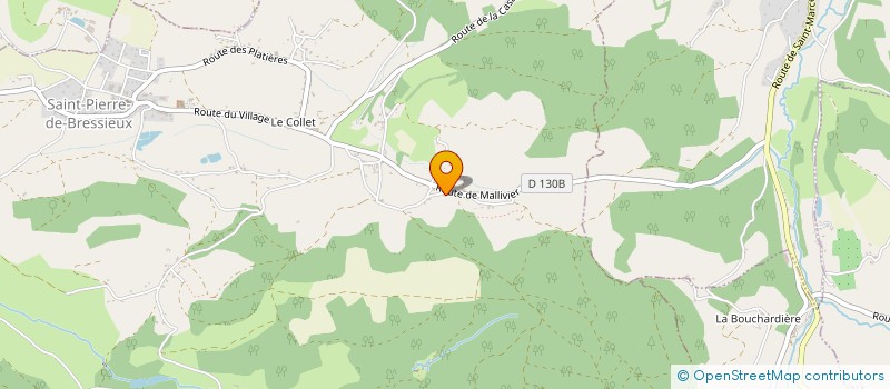 localisation de l'entreprise MONSIEUR AURELIEN BLANCHON  SAINT-PIERRE-DE-BRESSIEUX