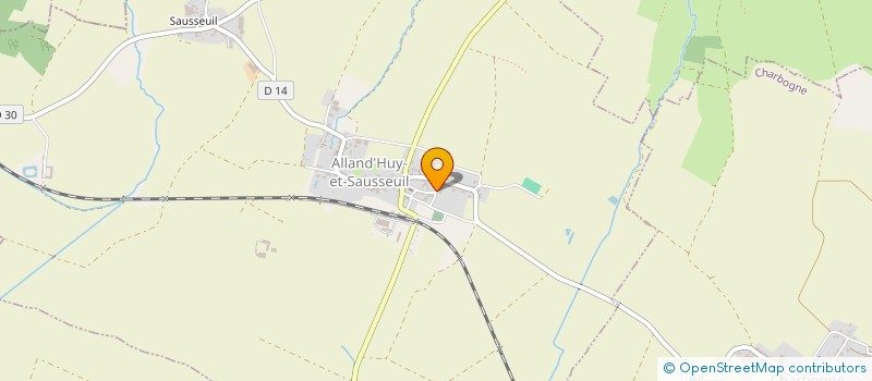 localisation de l'entreprise MONSIEUR AURELIEN BLAVIER  ALLAND'HUY-ET-SAUSSEUIL