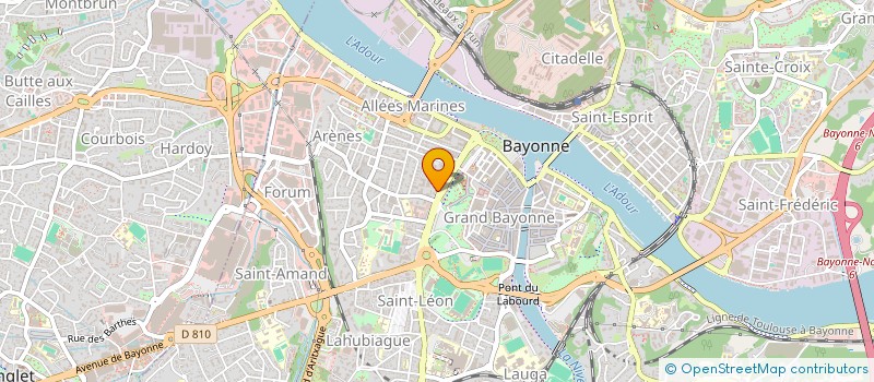 localisation de l'entreprise MONSIEUR AURELIEN BLOUET à BAYONNE