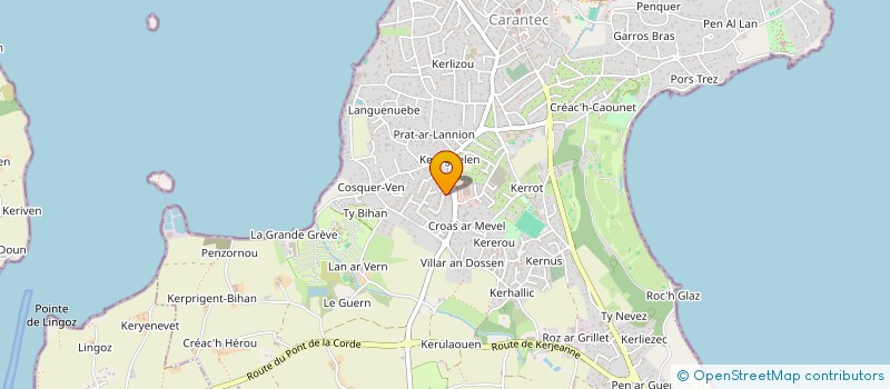 localisation de l'entreprise MONSIEUR AURELIEN BODENNEC  CARANTEC