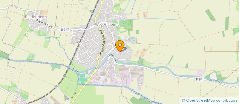 localisation de l'entreprise MONSIEUR AURELIEN BOES  WEYERSHEIM