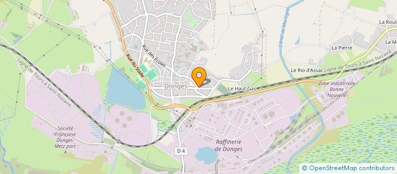 localisation de l'entreprise MONSIEUR AURELIEN BOISEAU  DONGES