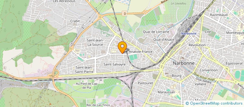 localisation de l'entreprise MONSIEUR AURELIEN BOLLEN  NARBONNE