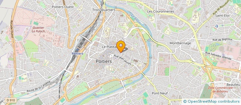 localisation de l'entreprise MONSIEUR AURELIEN BONABEAU à POITIERS