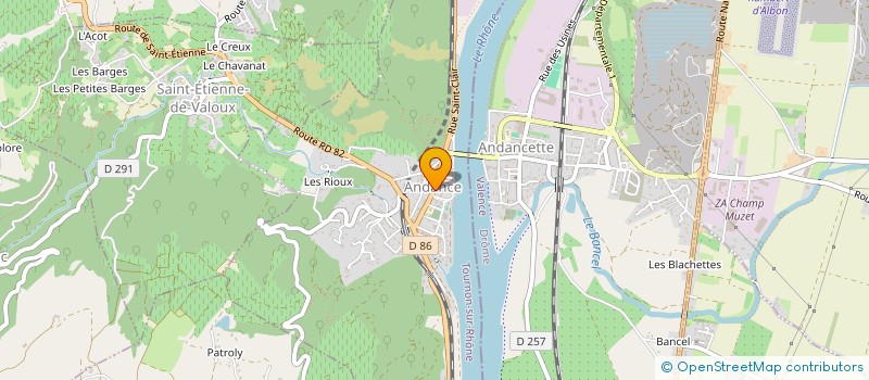 localisation de l'entreprise MONSIEUR AURELIEN BONANS  ANDANCE