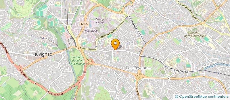 localisation de l'entreprise MONSIEUR AURELIEN BONHOMME  MONTPELLIER