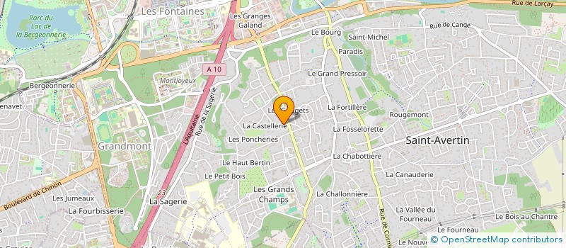 localisation de l'entreprise MONSIEUR AURELIEN BONNET à SAINT-AVERTIN