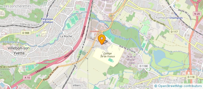 localisation de l'entreprise MONSIEUR AURELIEN BONNET à VILLEBON-SUR-YVETTE