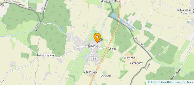 localisation de l'entreprise MONSIEUR AURELIEN BONNIN  BEUXES