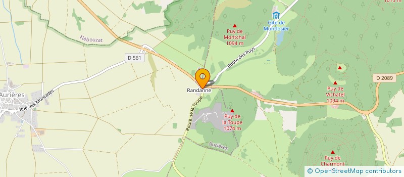 localisation de l'entreprise MONSIEUR AURELIEN BOSSET  AURIERES