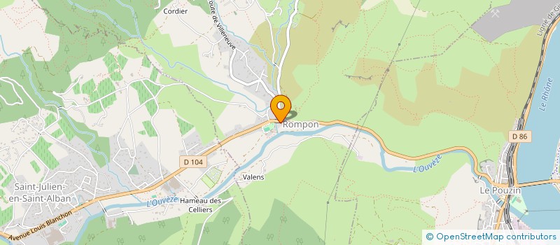 localisation de l'entreprise MONSIEUR AURELIEN BOUCHARD  ROMPON