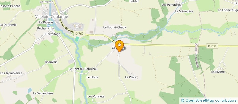 localisation de l'entreprise MONSIEUR AURELIEN BOUCHER  VILLELOIN-COULANGE