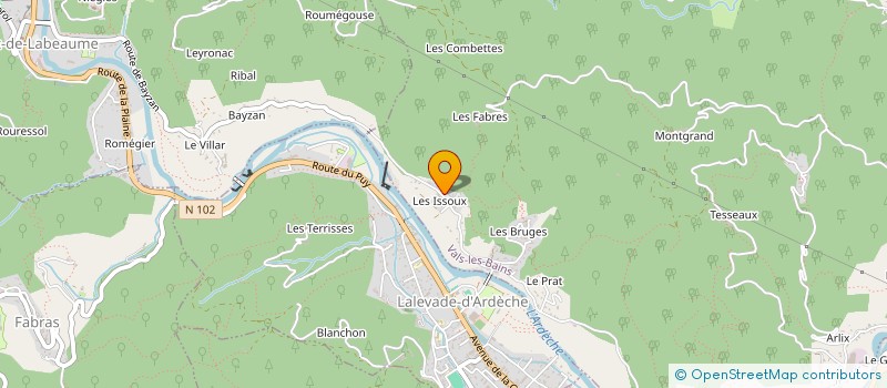 localisation de l'entreprise MONSIEUR AURELIEN BOUCHET à VALS-LES-BAINS
