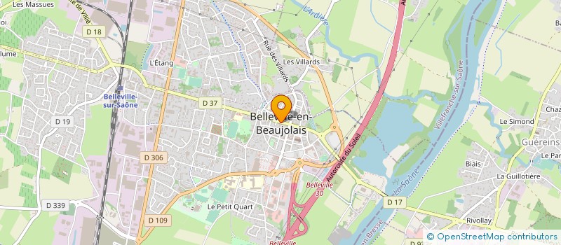 localisation de l'entreprise MONSIEUR AURELIEN BOUCHISSE  BELLEVILLE-EN-BEAUJOLAIS