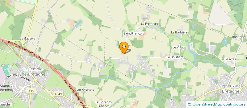 localisation de l'entreprise MONSIEUR AURELIEN BOULERIE  VIGNEUX-DE-BRETAGNE