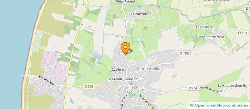 localisation de l'entreprise MONSIEUR AURELIEN BOURNONVILLE  GOUVILLE-SUR-MER