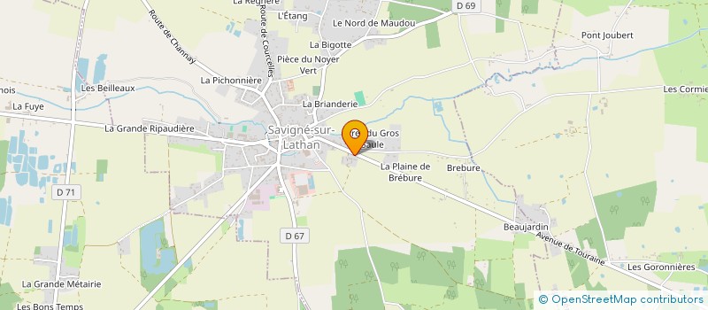 localisation de l'entreprise MONSIEUR AURELIEN BOUTET  SAVIGNE-SUR-LATHAN