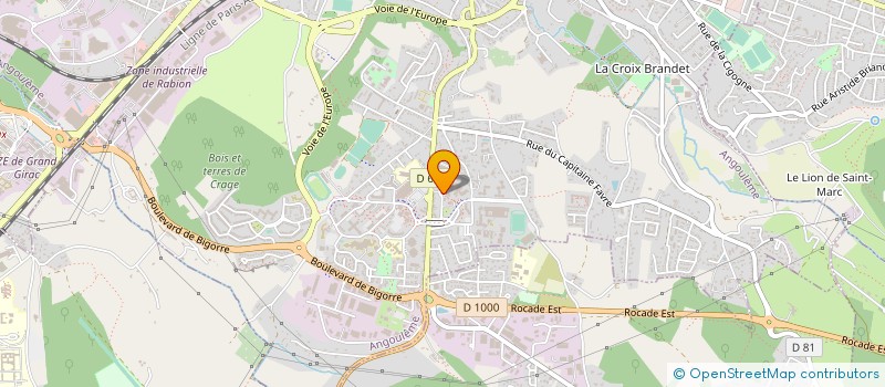 localisation de l'entreprise MONSIEUR AURELIEN BOUTON à ANGOULEME