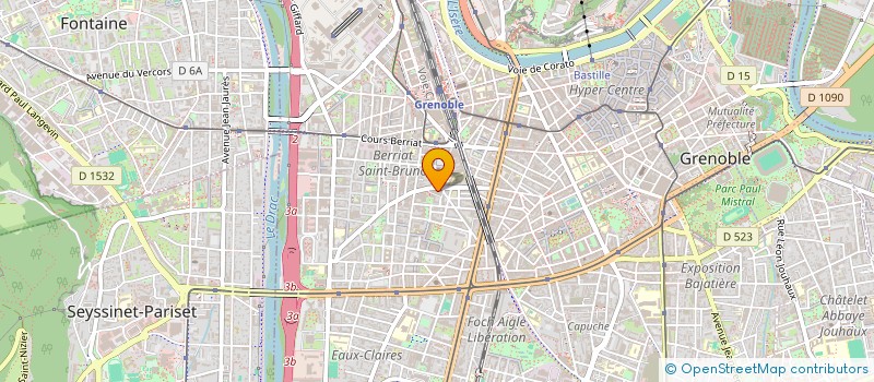 localisation de l'entreprise MONSIEUR AURELIEN BOUVARD à GRENOBLE