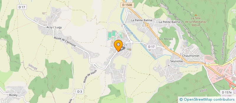 localisation de l'entreprise MONSIEUR AURELIEN BRAN  SILLINGY