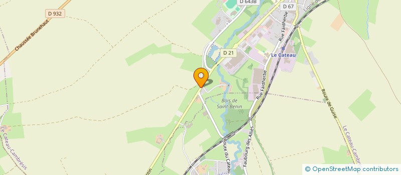 localisation de l'entreprise MONSIEUR AURELIEN BRETESCHE  LE CATEAU-CAMBRESIS