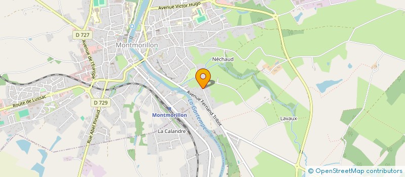 localisation de l'entreprise MONSIEUR AURELIEN BRIAUD à MONTMORILLON