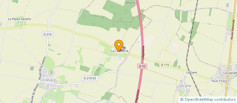 localisation de l'entreprise MONSIEUR AURELIEN BROCHERIE  MIGRE