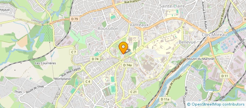 localisation de l'entreprise MONSIEUR AURELIEN BROHON à LIMOGES