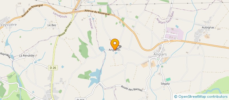 localisation de l'entreprise MONSIEUR AURELIEN BRU  ANGLARS-SAINT-FELIX