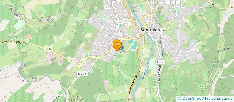 localisation de l'entreprise MONSIEUR AURELIEN BRUN  SOMMIERES