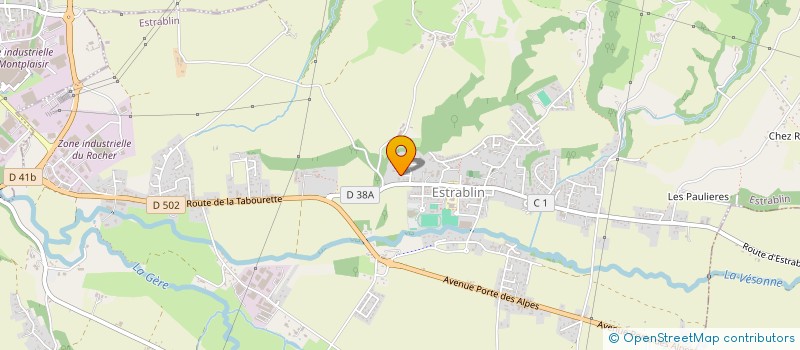 localisation de l'entreprise MONSIEUR AURELIEN BRUNET  ESTRABLIN