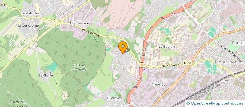 localisation de l'entreprise MONSIEUR AURELIEN BULLE  BESANCON