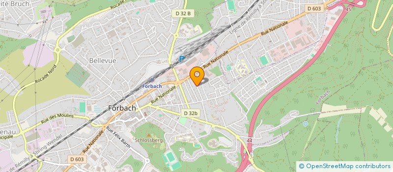 localisation de l'entreprise MONSIEUR AURELIEN BURGER  FORBACH