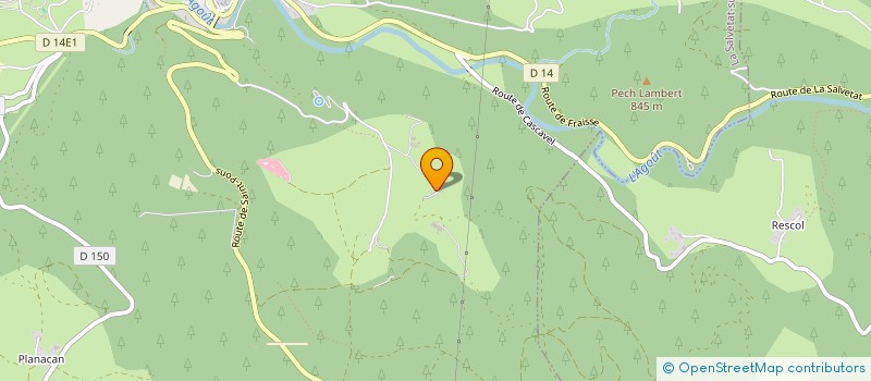 localisation de l'entreprise MONSIEUR AURELIEN CABROL  LA SALVETAT-SUR-AGOUT